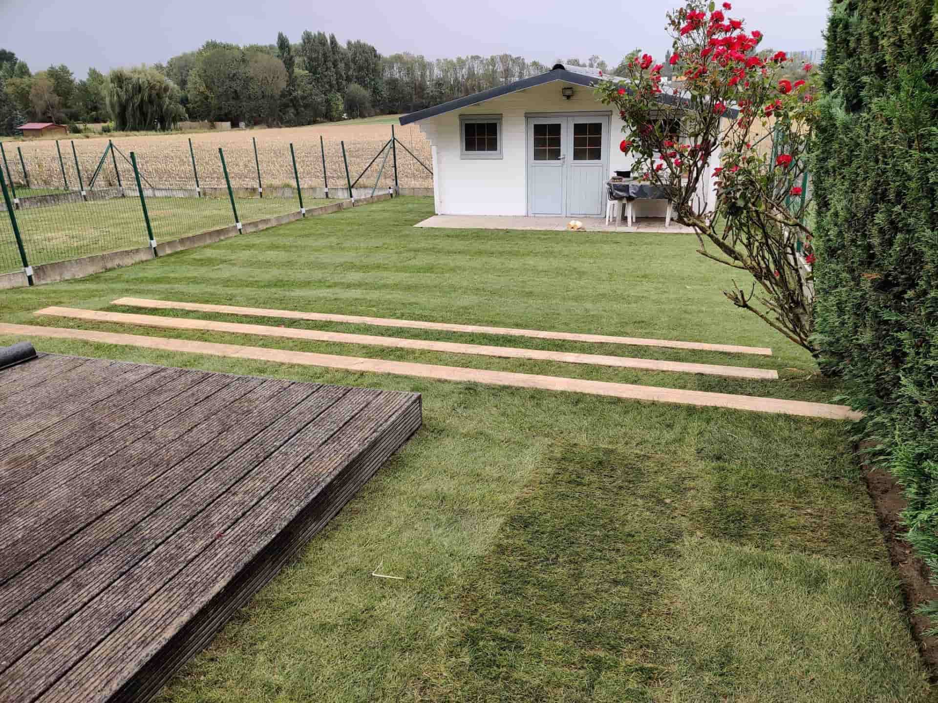 Terrasse refaite — après